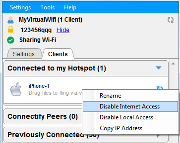 Настройка программы Connectify в Windows 7
